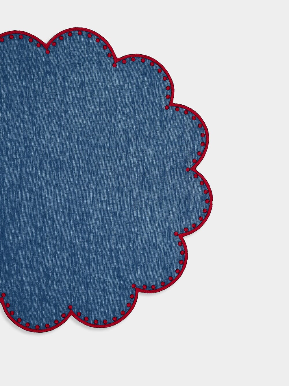 Cascais Dark Blue Linen Placemat