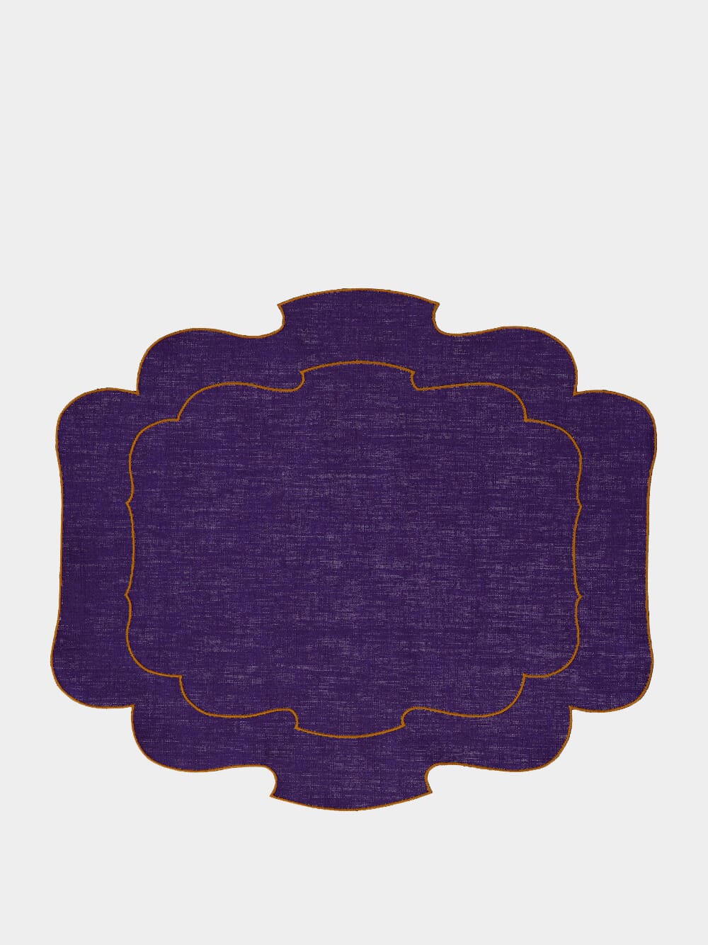 x Gallina Matta Violet Linen Placemat