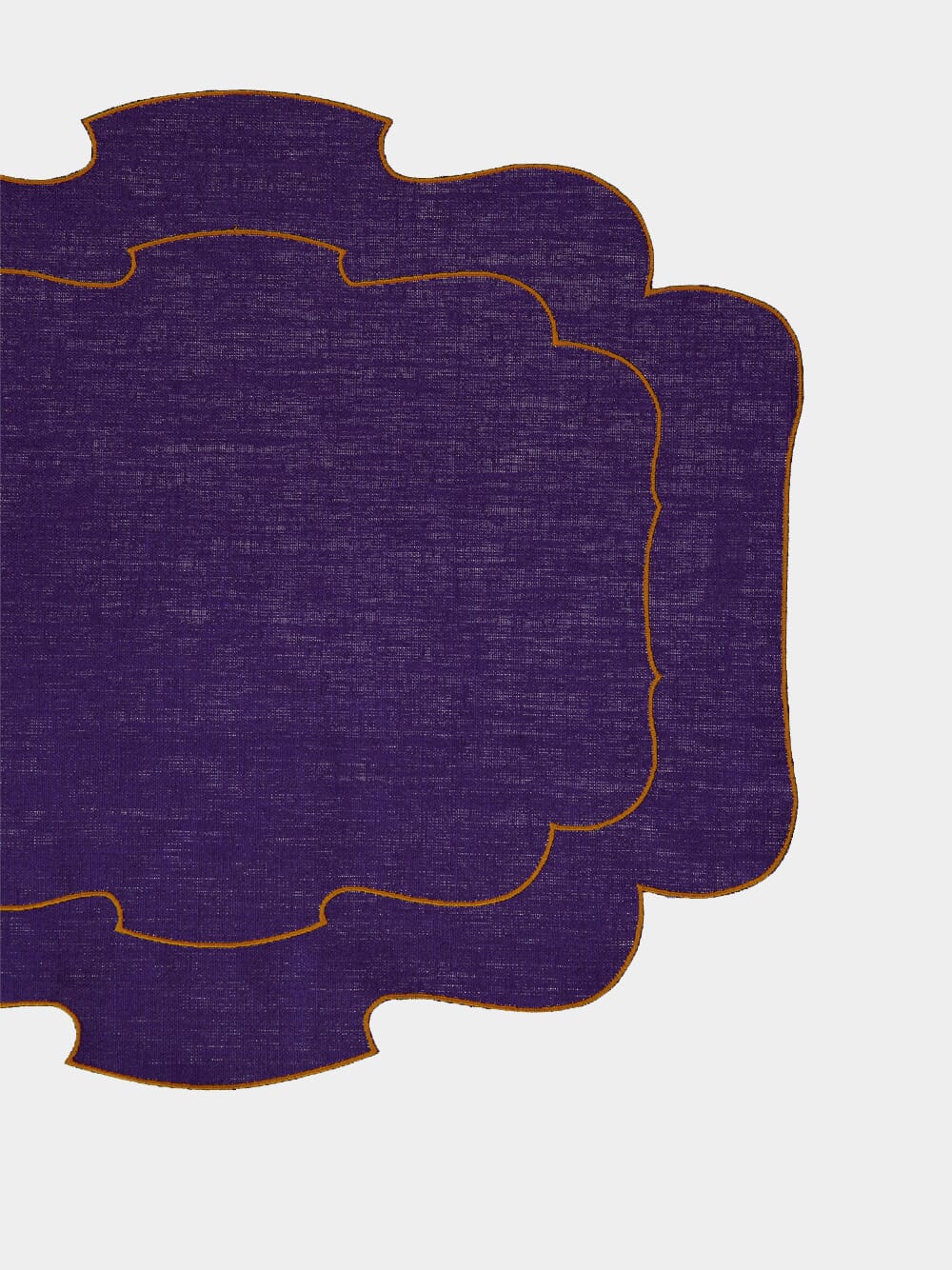 x Gallina Matta Violet Linen Placemat