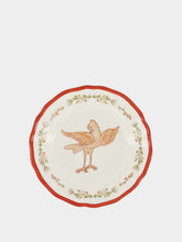 Paula Living Seagull Handpainted Dessert Plate