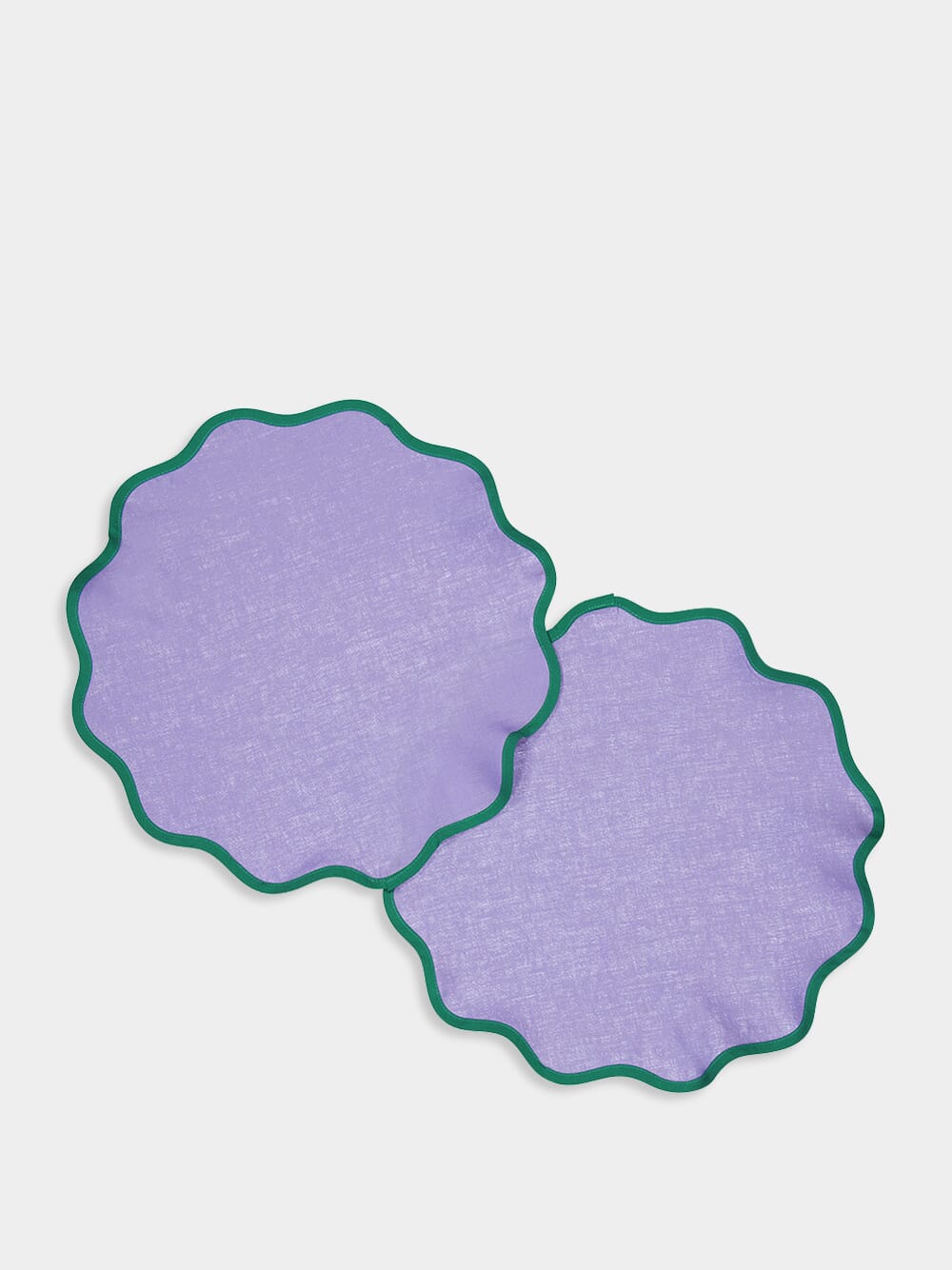 Set Of 2 Cloud Blue Cotton Placemat