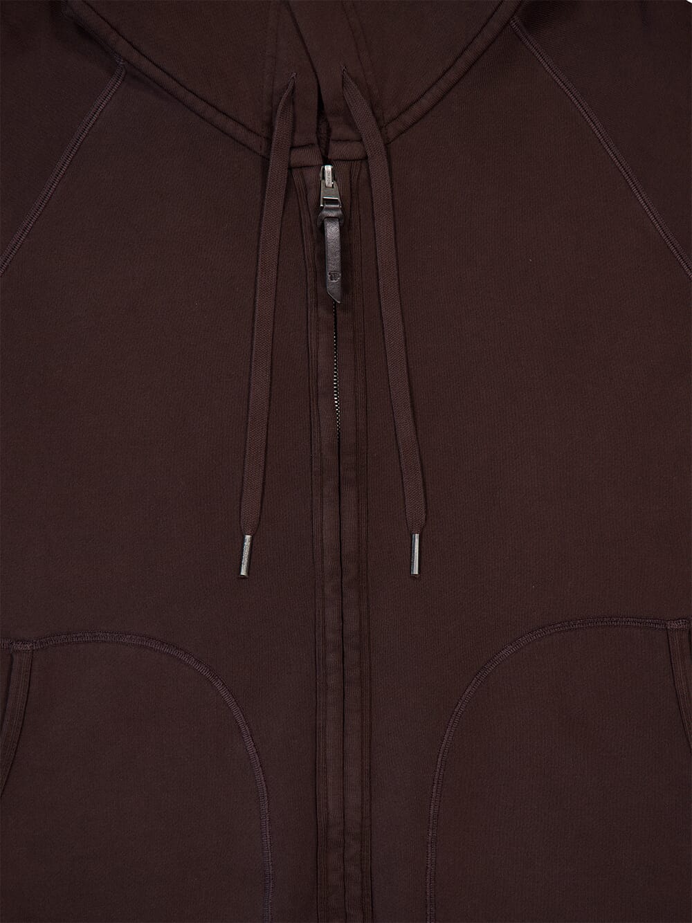 Brown Garment Dyed Hoodie