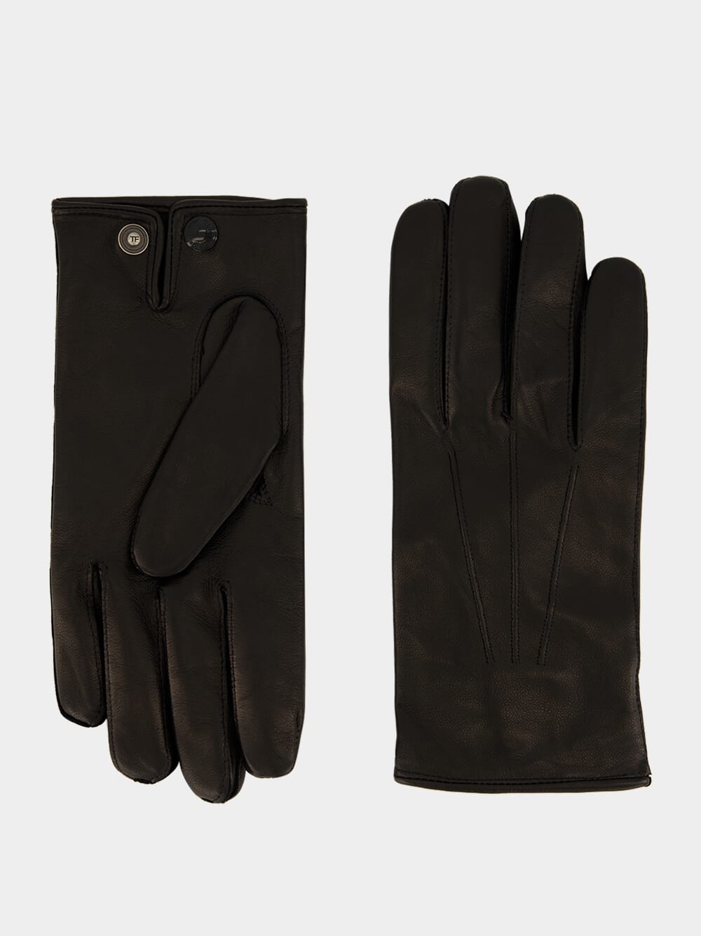 Leichte Handschuhe aus schwarzem Nappaleder