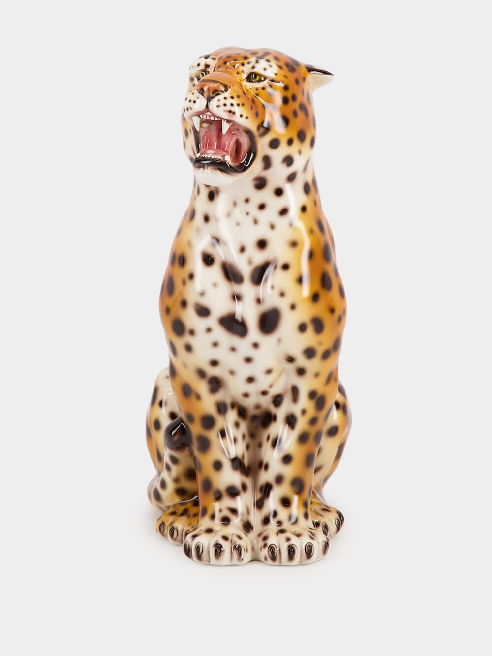 Hand-Painted Ceramic Leopard