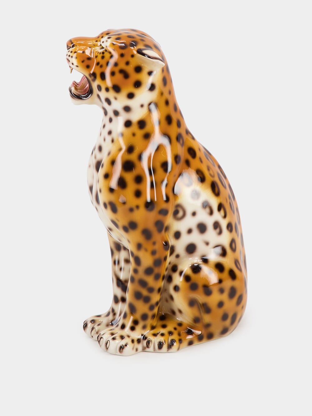 Hand-Painted Ceramic Leopard