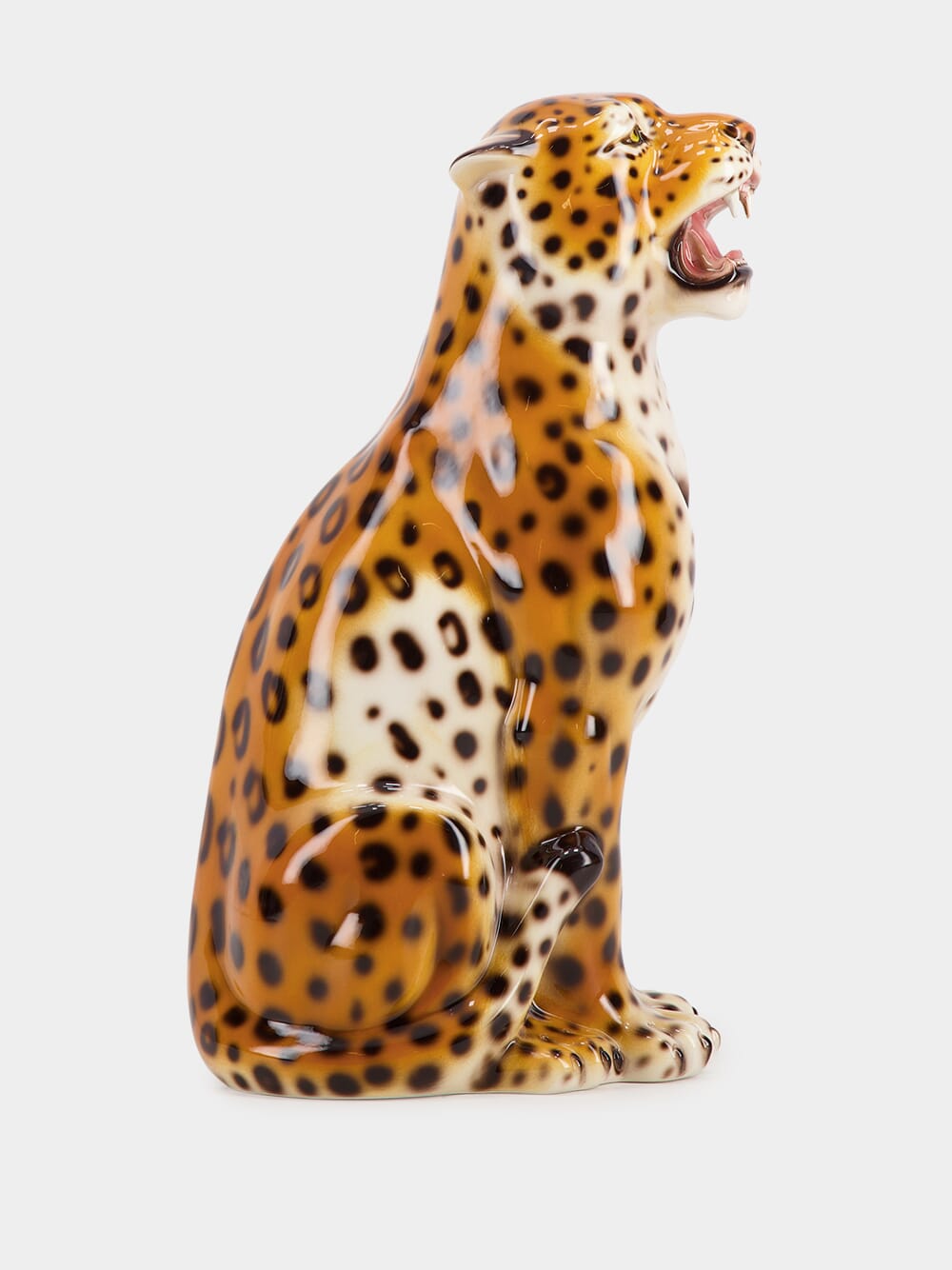 Hand-Painted Ceramic Leopard