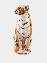 Les Ottomans Large Handpainted Tiger Sculpture