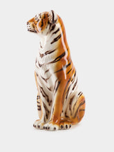 Les Ottomans Large Handpainted Tiger Sculpture