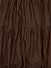 Matteau Chocolate Tiered Low Back Sundress