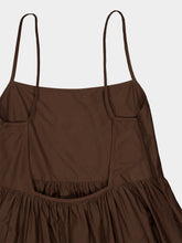 Matteau Chocolate Tiered Low Back Sundress