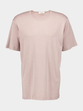 Lemaire Violet Ice Ribbed U-Neck T-Shirt
