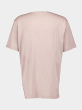 Lemaire Violet Ice Ribbed U-Neck T-Shirt