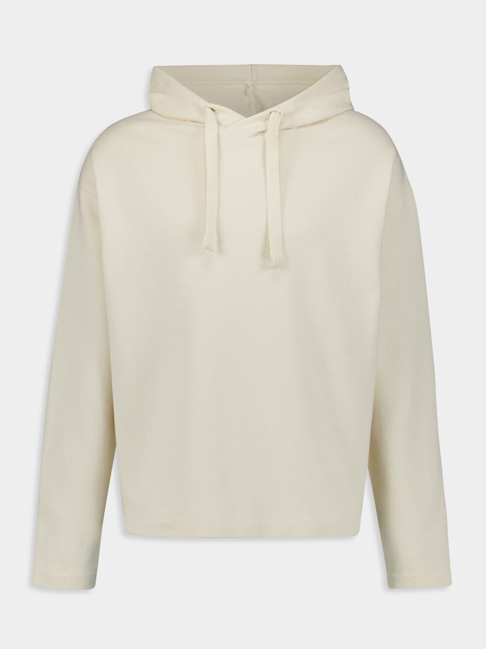 Cream Minimalist Hoodie