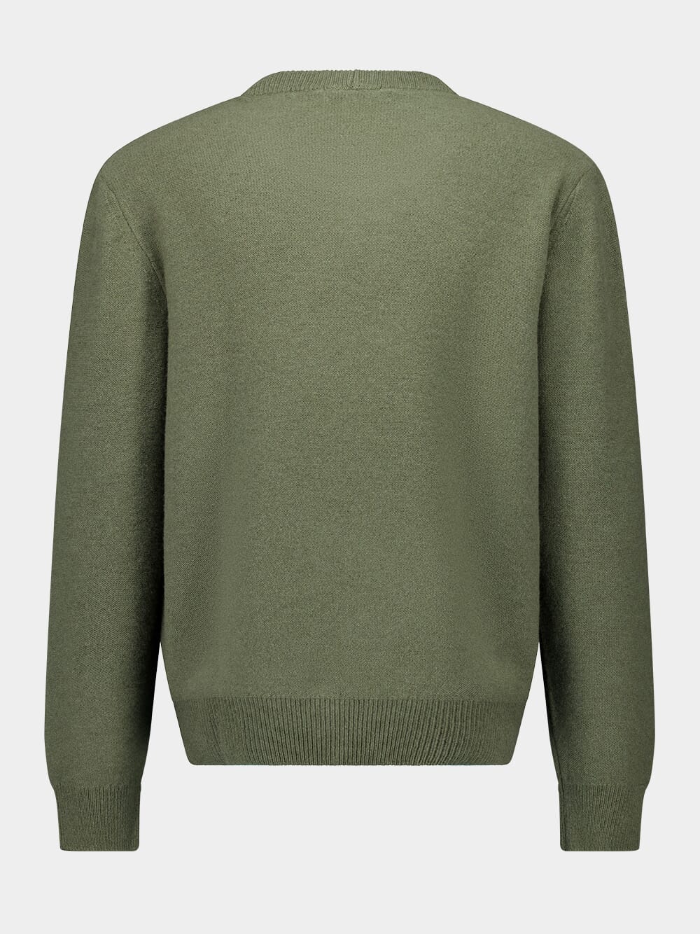 Green Wool Crew-Neck Jumper