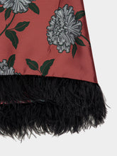 La DoubleJ Pink La Scala Feria Feather-Trimmed Top