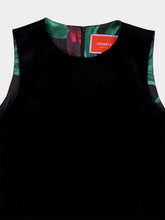 La DoubleJ La Scala Black Velvet Top with Feather Hem