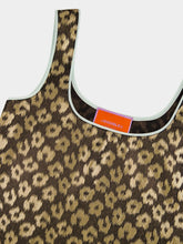 La DoubleJ Brown and Gold Silk Strap Top