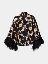 La DoubleJ Sylph Black Buttercup Silk Feather Top