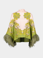 La DoubleJ Swathe Placée Pink Silk Feather Top