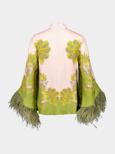 La DoubleJ Swathe Placée Pink Silk Feather Top