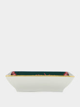 La DoubleJ Spirit Stork Dark Green Porcelain Trinket Tray