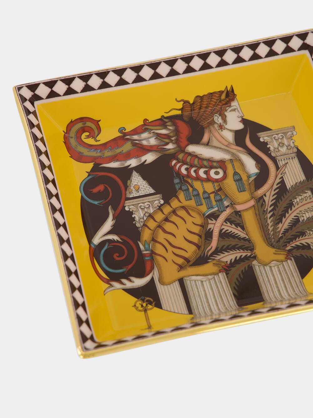 The Sphynx Porcelain Trinket Tray