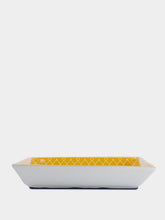 La DoubleJ Leafflyer Saffron Porcelain Tray