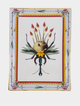 La DoubleJ Leafbug Light Blue Porcelain Tray