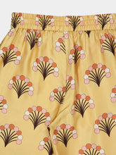 La DoubleJ Yellow Printed Silk Palazzo Trousers