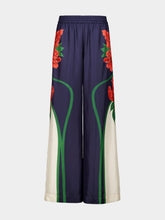 La DoubleJ Queen Peony Placée Blue Palazzo Pants