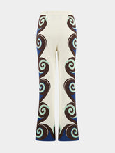 La DoubleJ Stretch Geometric-Print Trousers