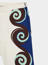 La DoubleJ Stretch Geometric-Print Trousers