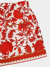 La DoubleJ x Orlebar Brown Dragonflower Mini Red Pull-Up Shorts