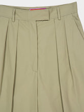 La DoubleJ Brooklyn Solid Green Cotton Trousers