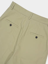 La DoubleJ Brooklyn Solid Green Cotton Trousers