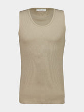 Lemaire Sage Ribbed Cotton Linen Tank Top