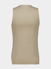 Lemaire Sage Ribbed Cotton Linen Tank Top