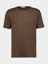 Lemaire Carob Ribbed Jersey Scoop-Neck T-Shirt