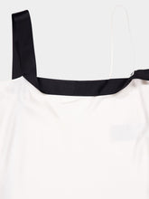 Tom Ford Off-White Silk Camisole with Tuxedo Band