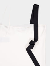 Tom Ford Off-White Silk Camisole with Tuxedo Band