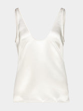Tom Ford Off-White Silk Scoop Neck Tank Top