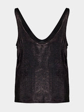 Tom Ford Black Silk Scoop Neck Tank Top