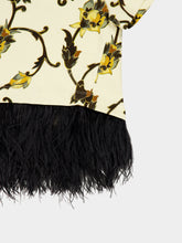 La DoubleJ Buttercup White La Scala Feather-Trim T-Shirt