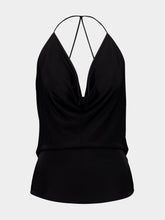 Tom Ford Black Jersey Halterneck Tank Top
