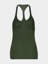 Tom Ford Dark Pine Ribbed Silk Tank Top