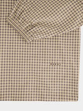 Marni Cement Brown Checked Cotton Poplin Shirt