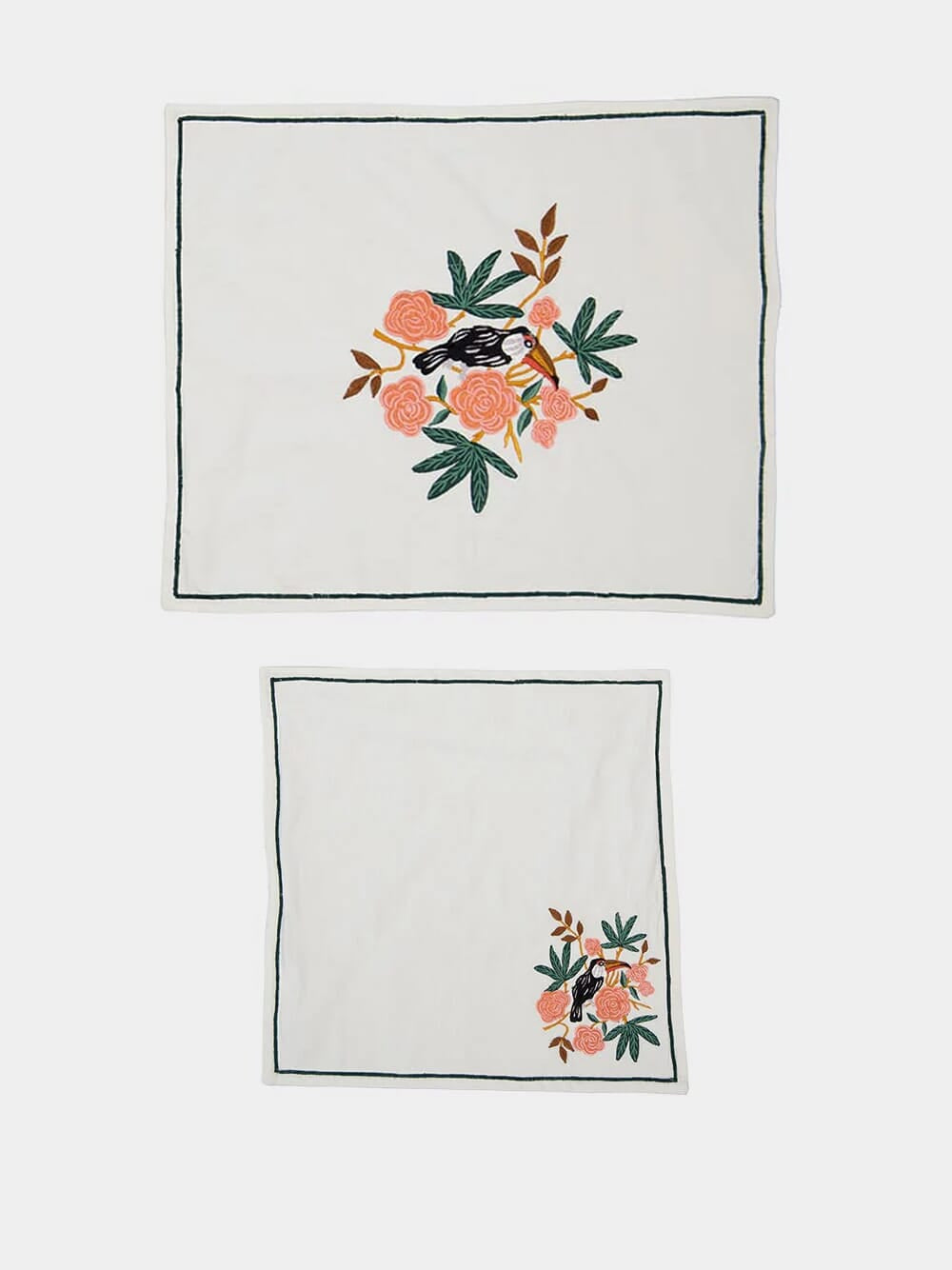 Embroidered Placemat and Napkin Set