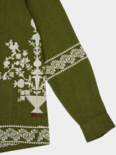 Baziszt Tulum Green Khaki Shirt