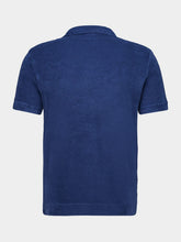 Fedeli Navy Blue Peter Terry Cotton Polo