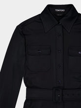 Black Satin Stretch Jersey Jumpsuit | PDP - Fashion Clinic